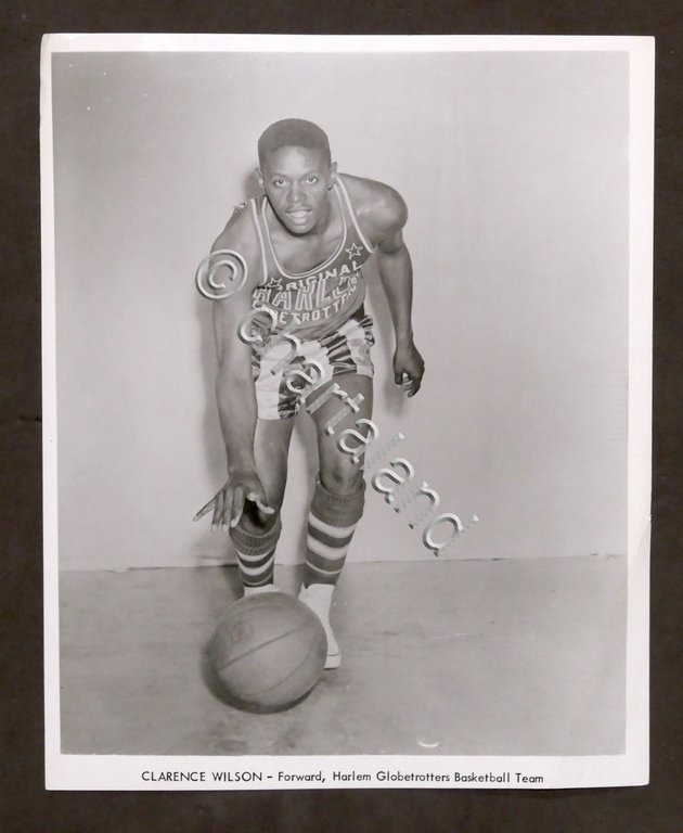 Basket - Harlem Globetrotters - Fotografia giocatore Clarence Wilson - …
