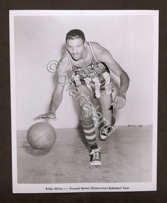 Basket Harlem Globetrotters - Fotografia giocatore Bobby Milton - anni …