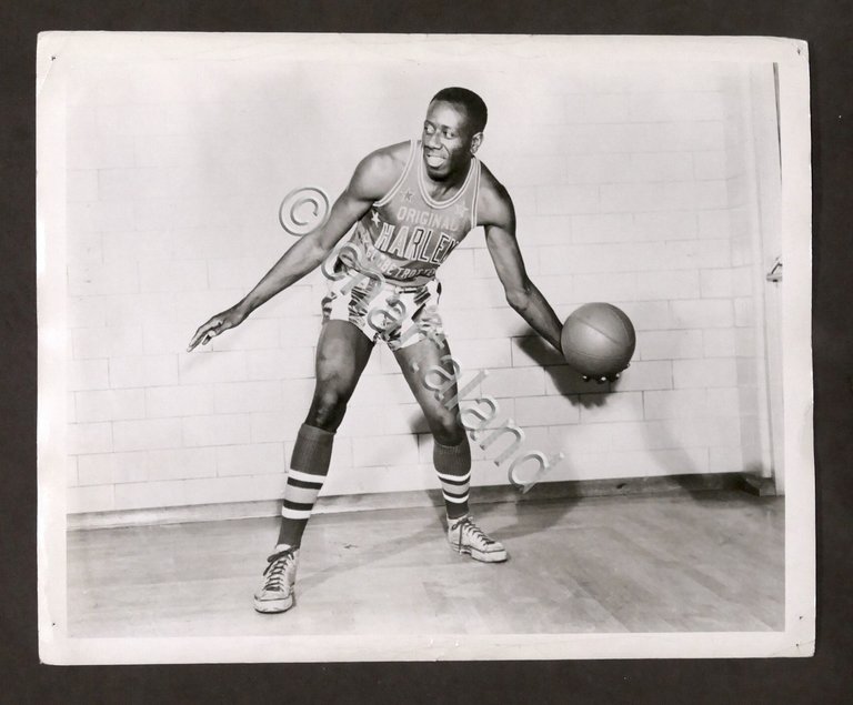 Basket Harlem Globetrotters Fotografia giocatore Reece Tatum - anni '50