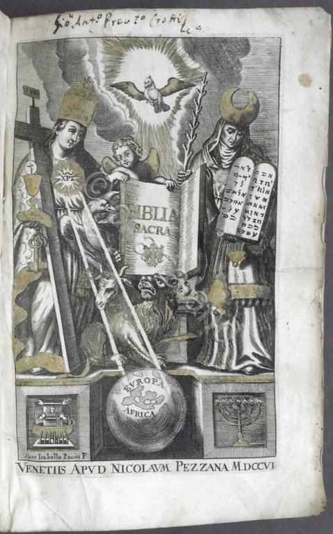 Bibbia - Biblia Sacra Vulgatae Editionis - ed. 1706 N. …