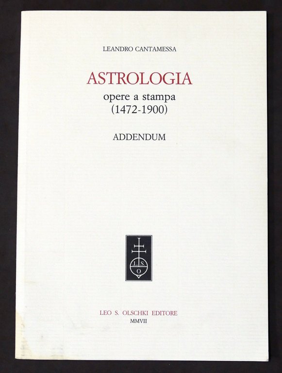 Bibliografia - Cantamessa - Astrologia opere a stampa - 2 …