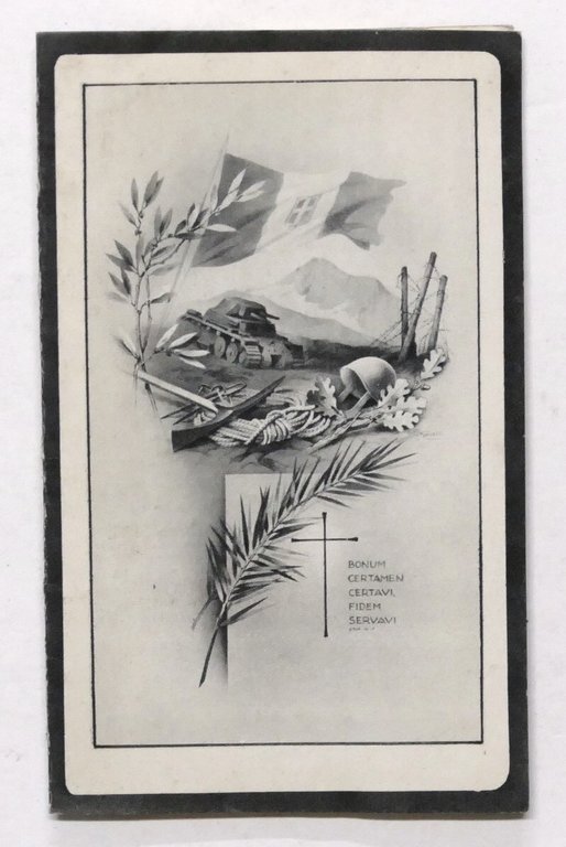 Biglietto Commemorativo Soldato di Sanità Comollo Enrico - Roma 1943