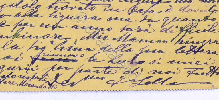 Biglietto postale con Autografo di Federico Sella (Famiglia Sella) - …