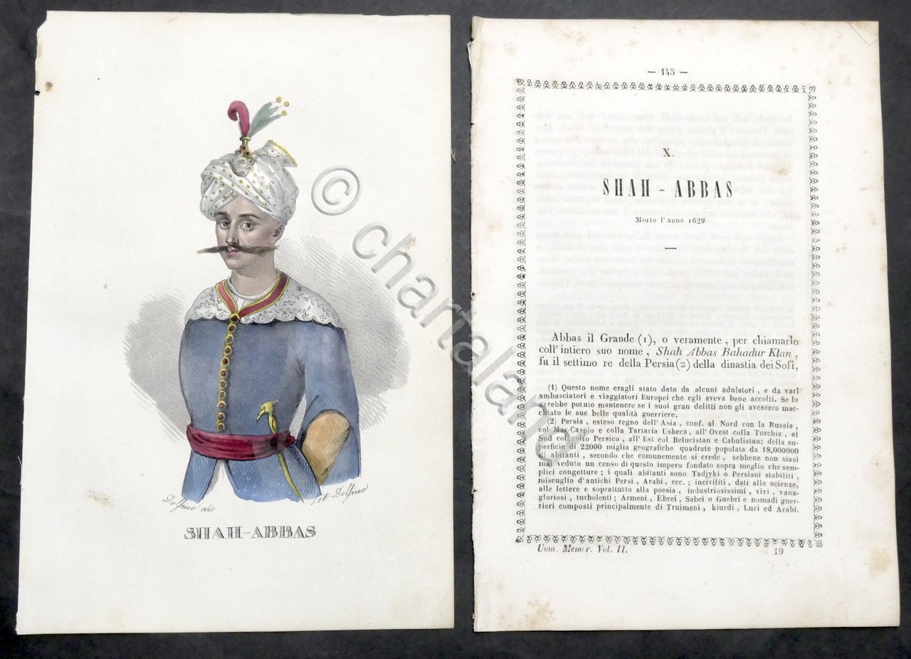 Biografia e stampa di Shah Abbas Bahadur Klan Re di … | Immagine principale