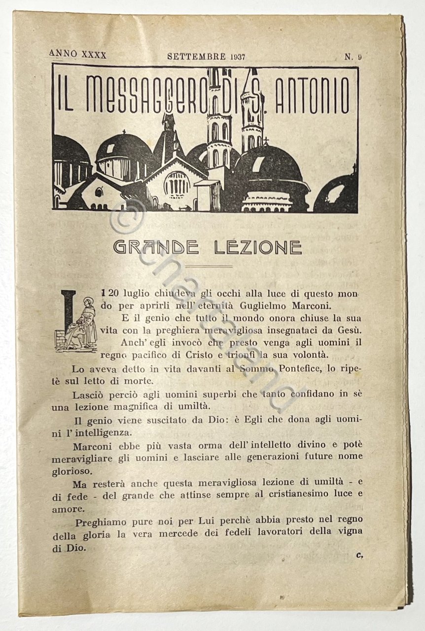 Bollettino della Basilica, Padova - Il Messaggero di S. Antonio …
