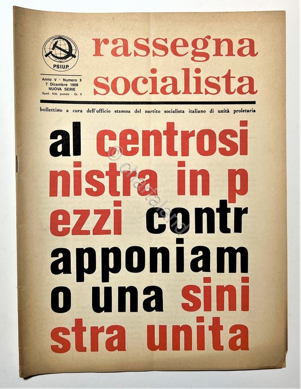 Bollettino PSIUP - Rassegna Socialista N. 3 - 1968 | Immagine Gallery 2