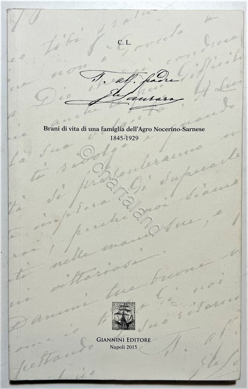 Brani di vita di una famiglia dell'Agro Nocerino-Sarnese 1845-1929 - …