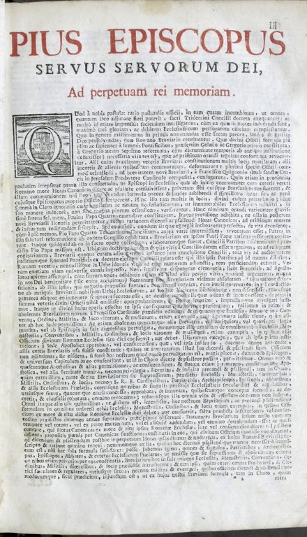 Breviarium Romanum ex Decreto Sacrosancti Concilii Tridentini Pars Hiemalis 1777