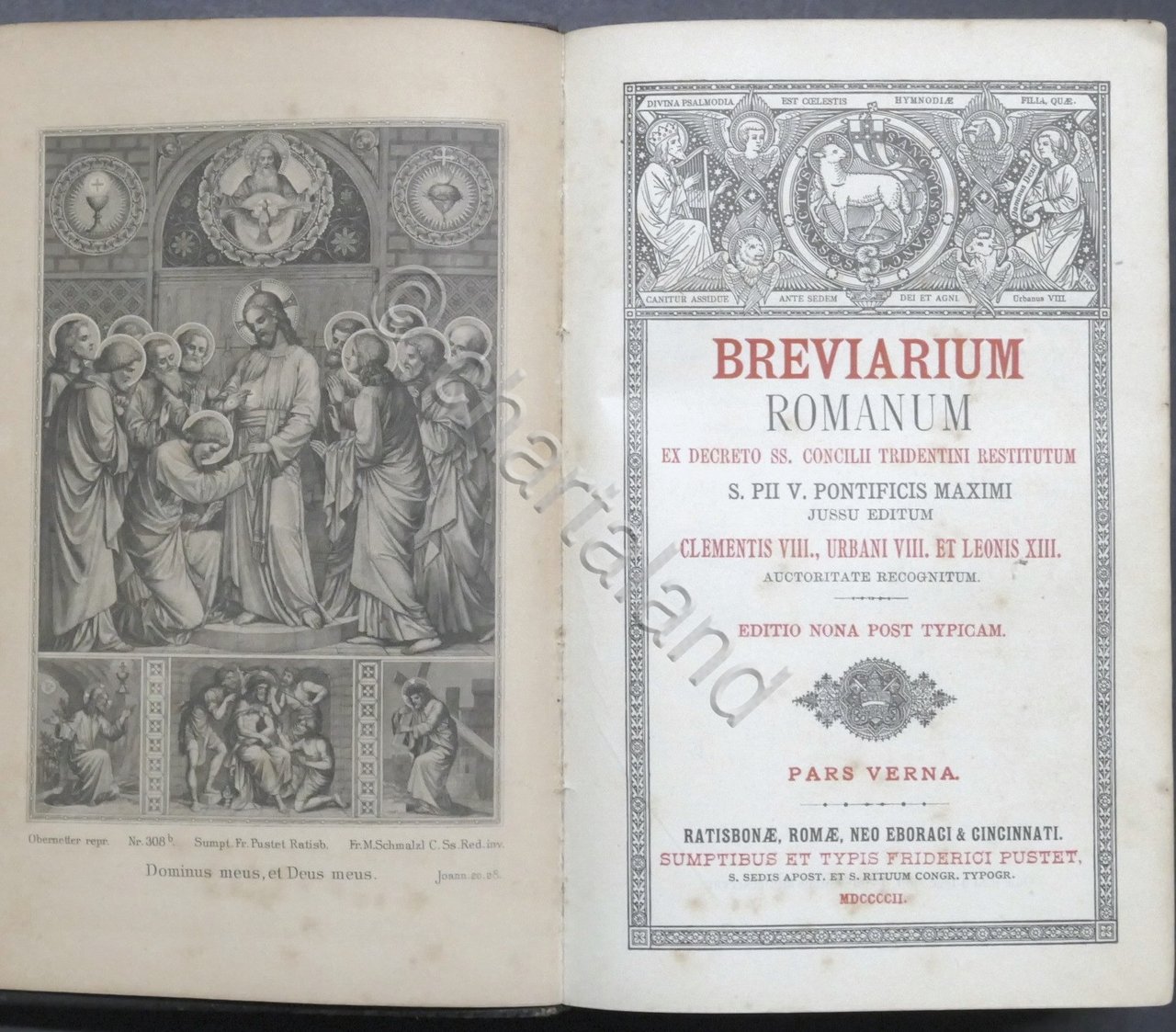 Breviarium Romanum ex Decreto SS. Concilii Tridentini - Pars Verna …