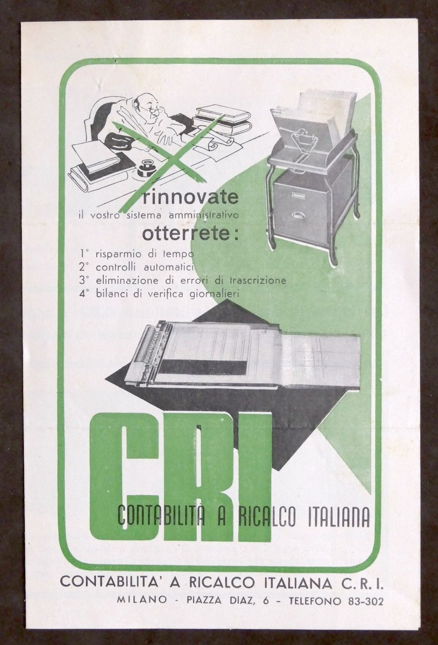 Brochure - CRI Contabilità a Ricalco Italiana - Schedario - …