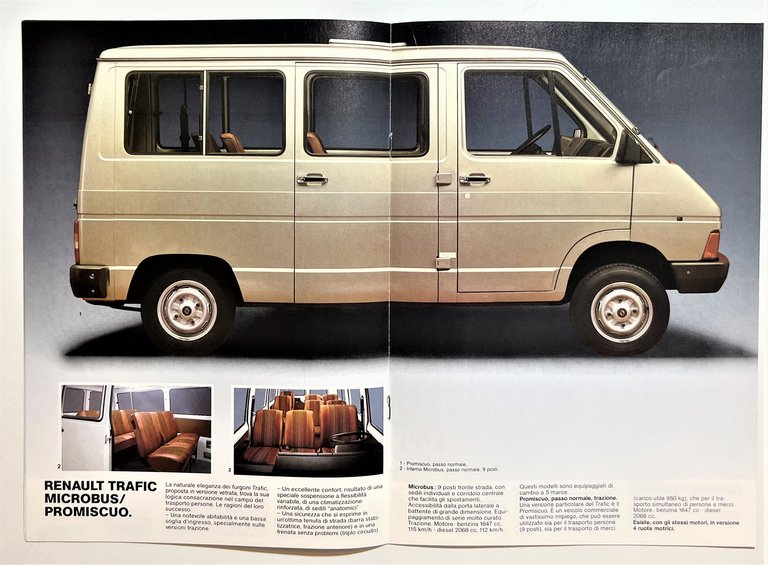 Brochure - Furgone - Renault Trafic - Anni '80