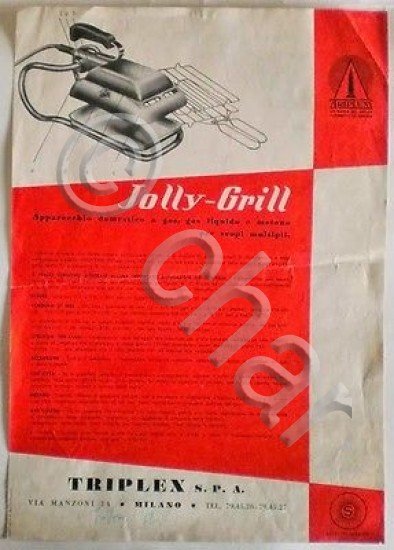 Brochure - Jolly-Grill - Apparecchio domestico a gas, gas liquido …