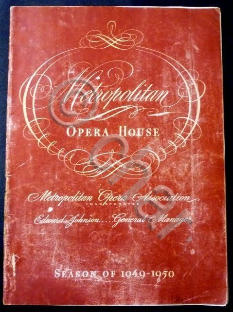Brochure - Metropolitan Opera House - stagione 1949 - 1950