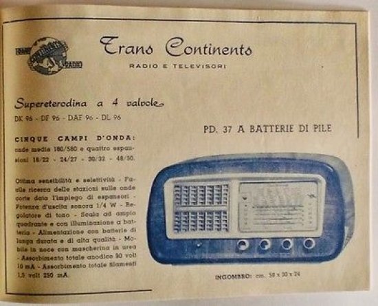 Brochure - Radio Televisori - Trans Continents | Immagine principale