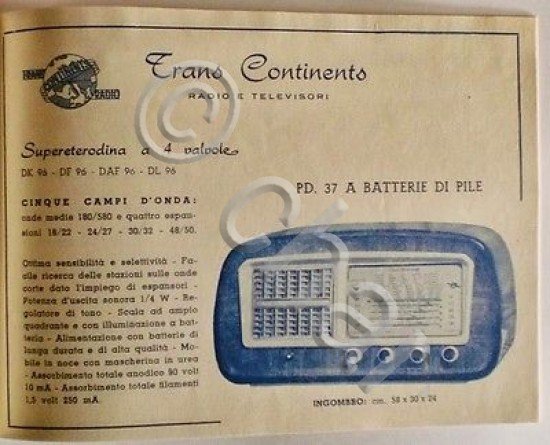 Brochure - Radio Televisori - Trans Continents | Immagine Gallery 2