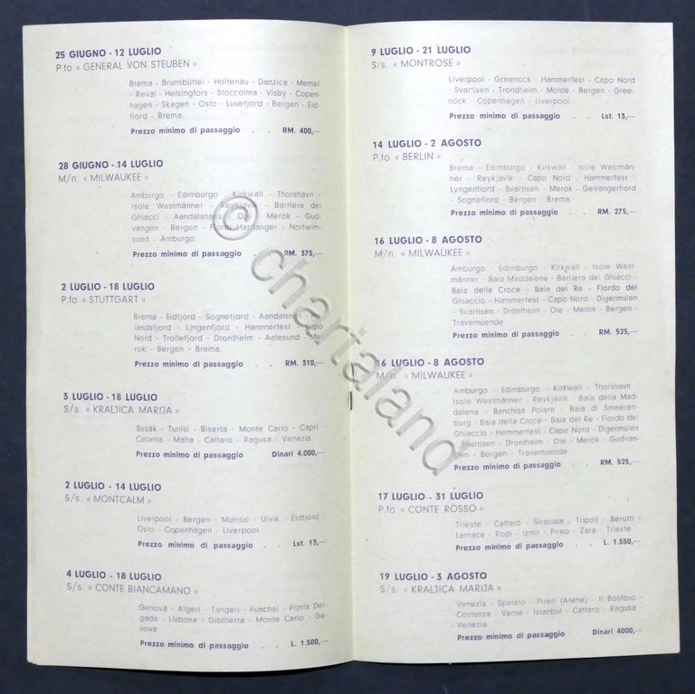 Brochure 50 Crociere primavera estate autunno 1938 - Compagnia Viaggi …