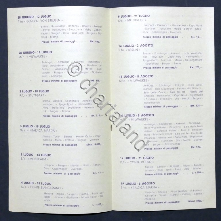 Brochure 50 Crociere primavera estate autunno 1938 - Compagnia Viaggi …