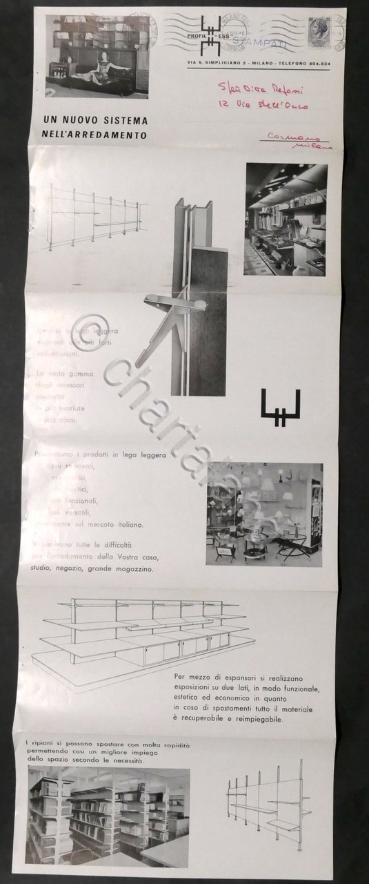 Brochure Arredamento - Nuovo Sistema Profil ESS (Milano) - 1966