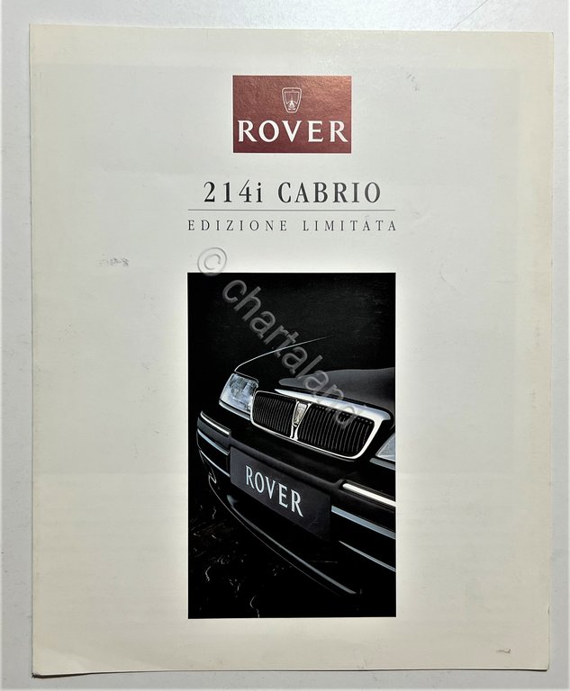 Brochure Auto - Rover - 214i Cabrio Edizione Limitata - …