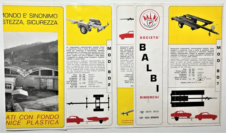 Brochure Auto - Società Balbi - Rimorchi MOD BD 7 …