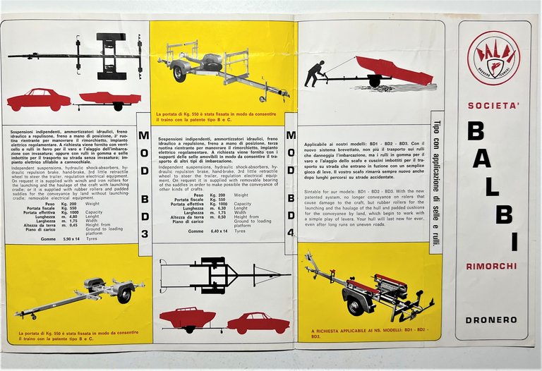 Brochure Auto - Società Balbi - Rimorchi MOD BD 7 …