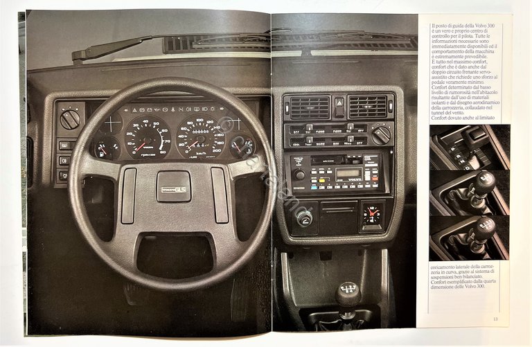 Brochure Auto - Volvo 340 e 360 - Anni '90
