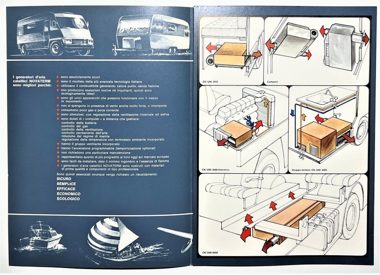 Brochure Auto Novaterm - Camperkid - Anni '90