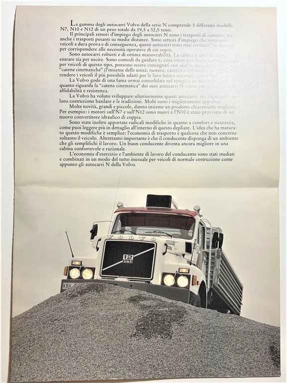 Brochure Camion - I Volvo N7 /N10 / N12 Visti …