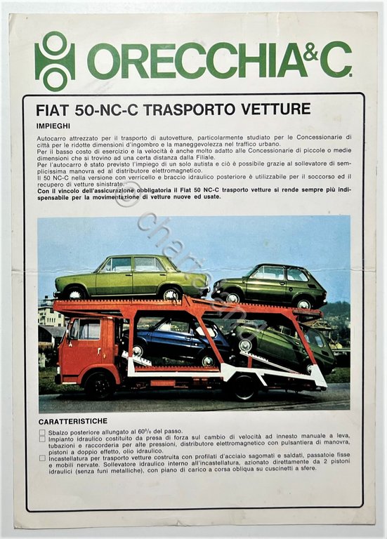 Brochure Camion - Orecchia & C. - FIAT 50-NC-C - …