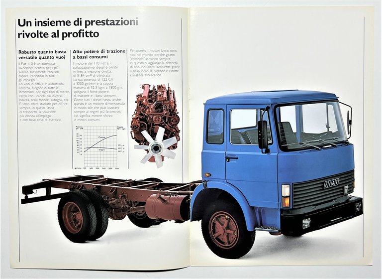 Brochure Camion FIAT - Stradali Medi - Fiat 110 Cabina …
