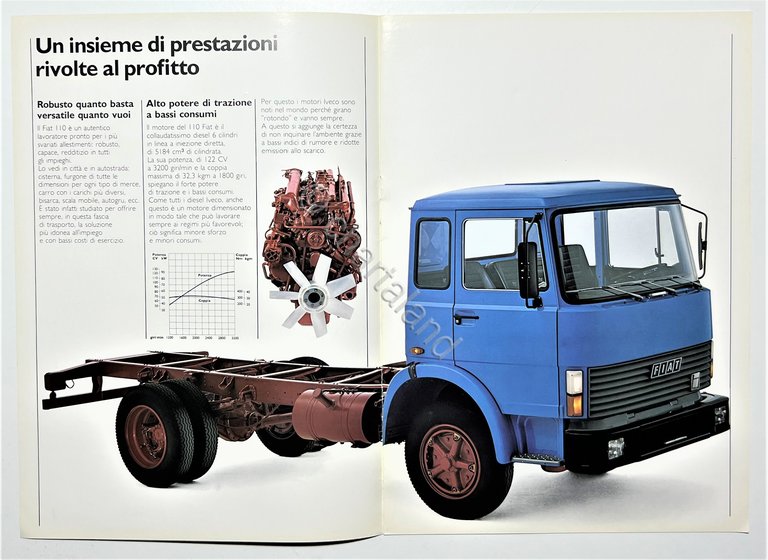 Brochure Camion FIAT - Stradali Medi - Fiat 110 Cabina …