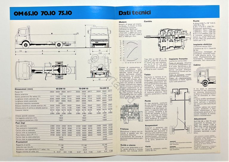 Brochure Camion Iveco - OM 65, OM 70, OM 75 …