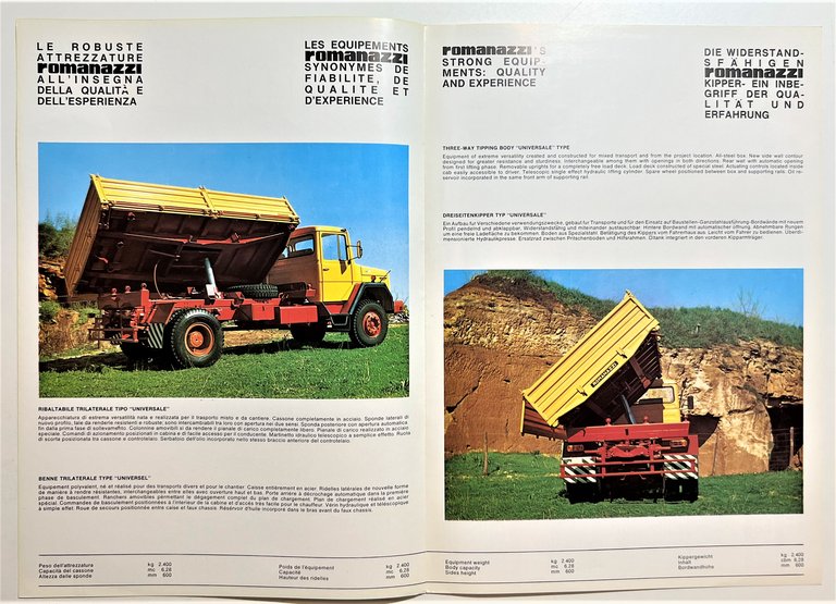 Brochure Camion Romanazzi - Ribaltabile Trilaterale su 190 PAC 20 …