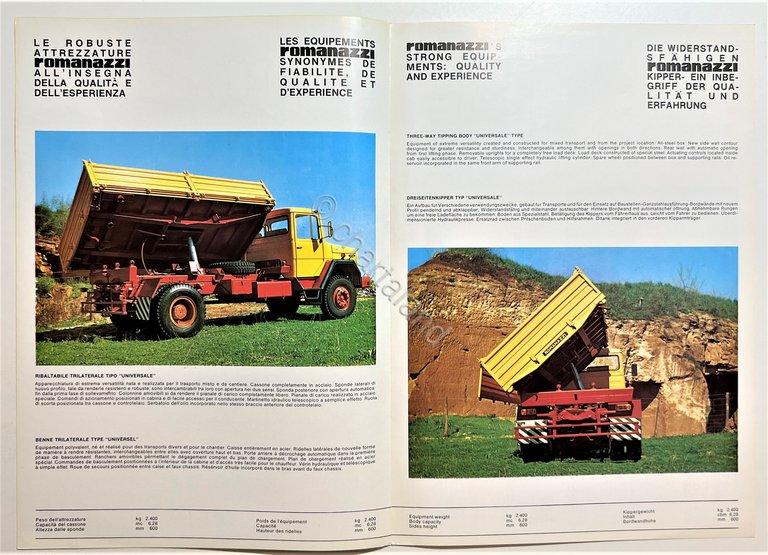 Brochure Camion Romanazzi - Ribaltabile Trilaterale su 190 PAC 20 …