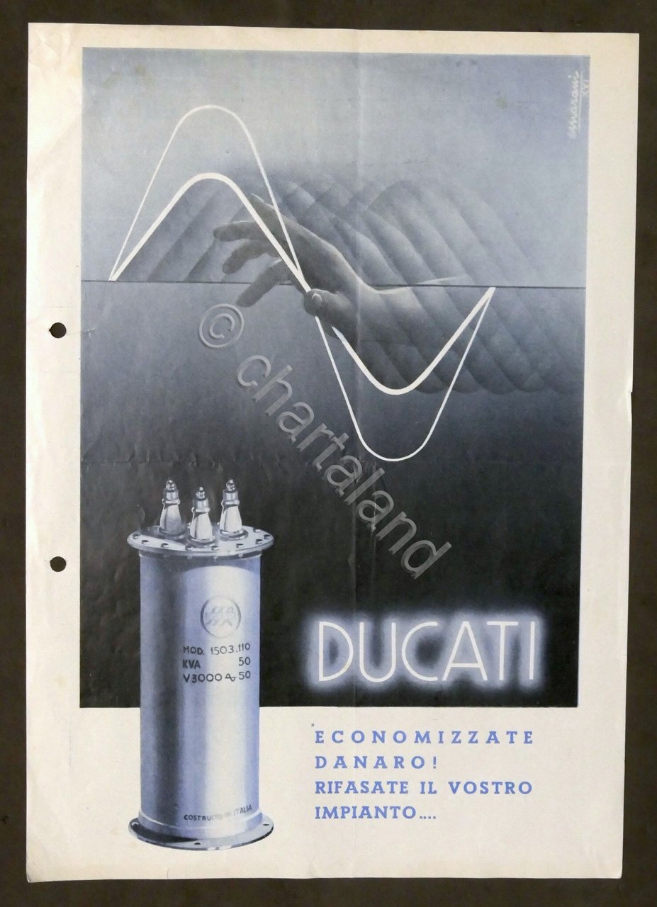 Brochure condensatori di rifasamento - Ducati - 1938 | Immagine principale