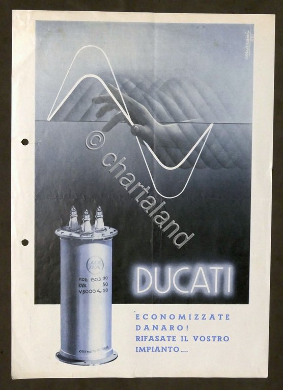 Brochure condensatori di rifasamento - Ducati - 1938 | Immagine Gallery 3