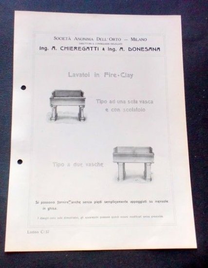 Brochure Cucina - Chieregatti - Lavatoi in Fire-Clay | Immagine principale