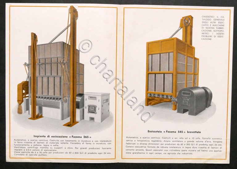 Brochure Ditta Facoma - Impianti di essicazione per riso, cereali …