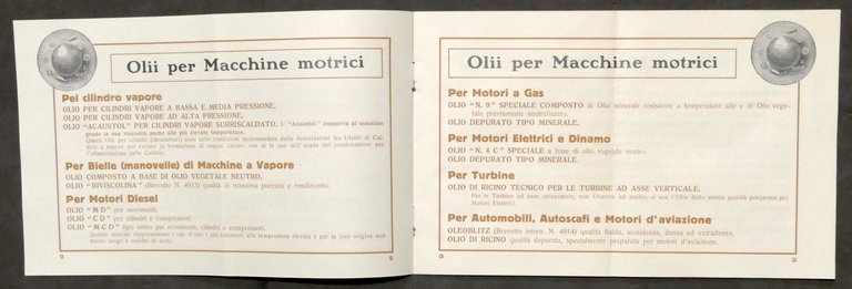 Brochure E. Reinach - Milano - Società olii e grassi …