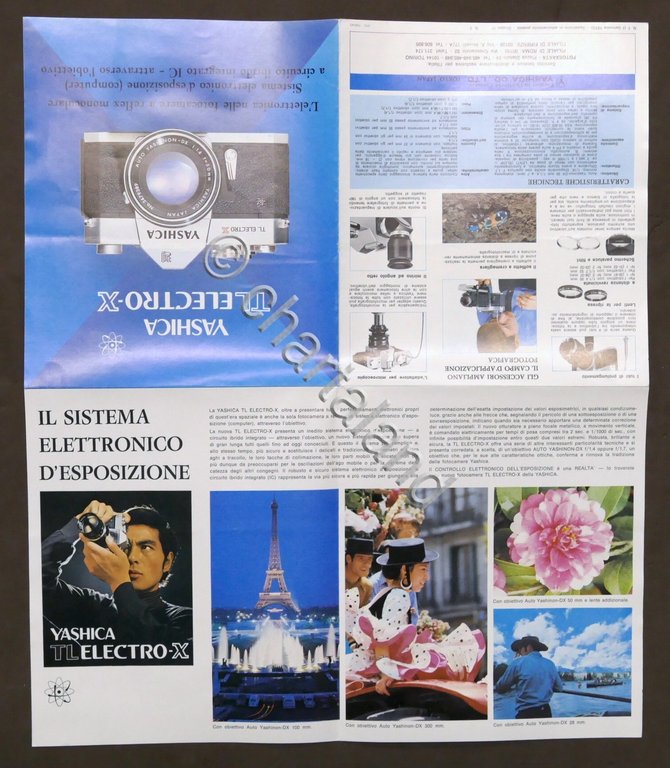 Brochure fotocamera reflex - Yashica TL Electro X - 1970