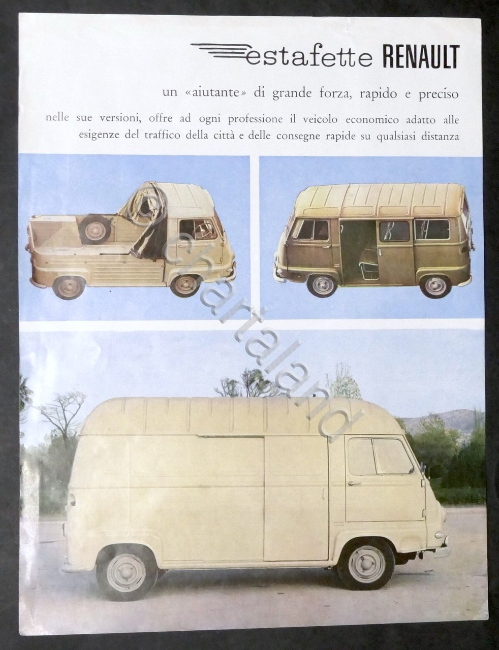 Brochure Furgone - Renault Estafette - Un aiutante di grande …