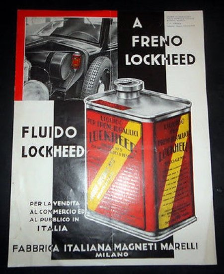 Brochure Magneti Marelli Fluido Lockheed Freni 1933