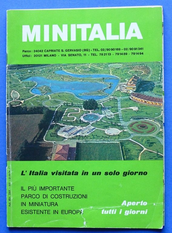 Brochure Minitalia - Parco Capriate (Bergamo) - 1974 ca.