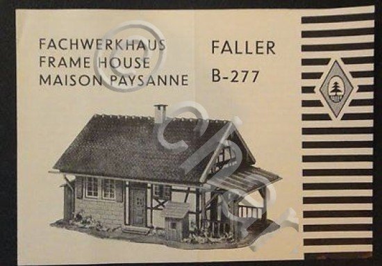 Brochure Modellismo Ferroviario - Faller B-277 Fachwerkhaus - 1960 ca.