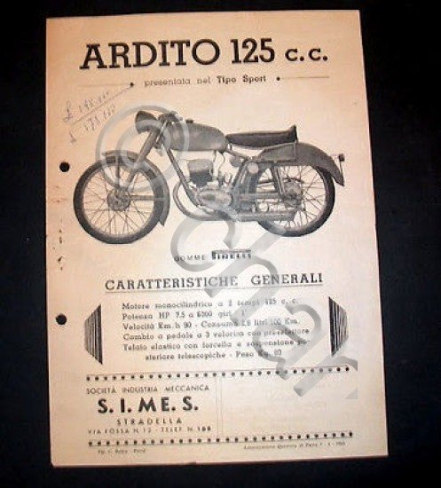 Brochure Moto Guazzoni - Modello 125 cc. Sport - 1953 | Immagine Gallery 2
