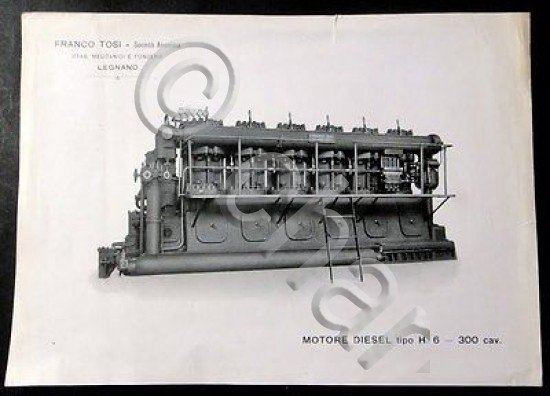 Brochure Motore Diesel tipo H 6 300 cavalli - 1960 … | Immagine Gallery 1
