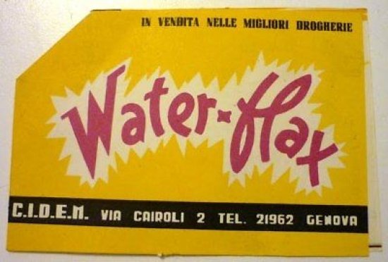 Brochure Pubblicitaria Pubblicità Water Flax - 1950 ca. | Immagine principale