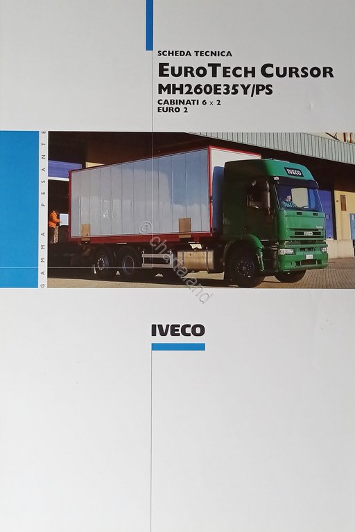 Brochure Scheda Tecnica Iveco - EuroTech Cursor MH260E35Y/PS - 1998