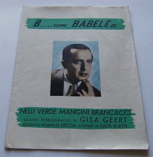 Brochure Spettacolo Rivista - B...come Babele - Nino Taranto Bella …