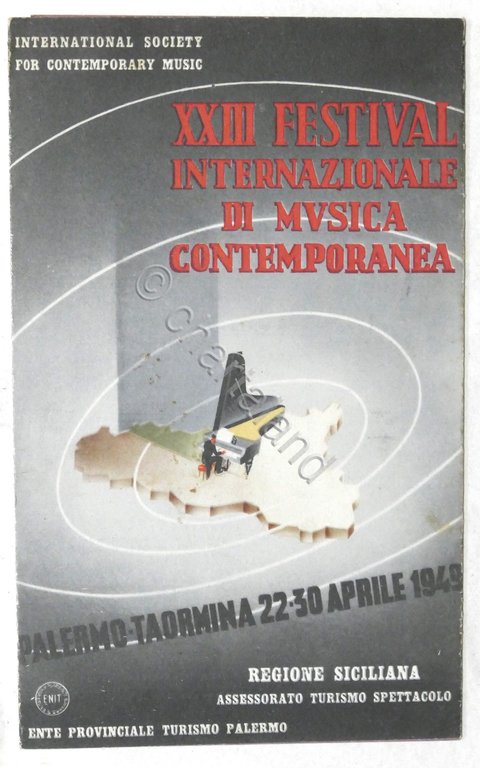 Brochure XXIII Festival Internazionale di Musica - Palermo / Taormina - 1949